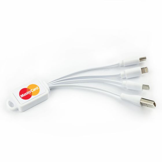 Custom Printed Promotional 3 in 1 Charging Cable