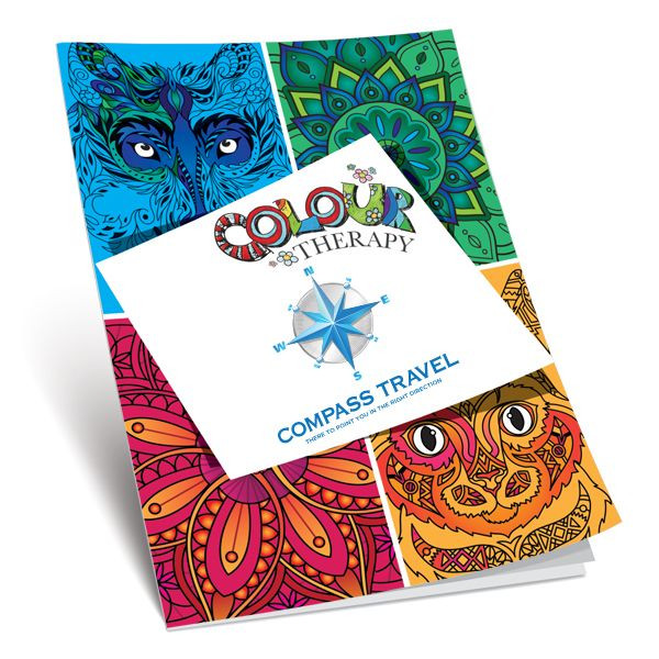 Custom Printed Colouring Therapy Book A4 Size 8 Pages