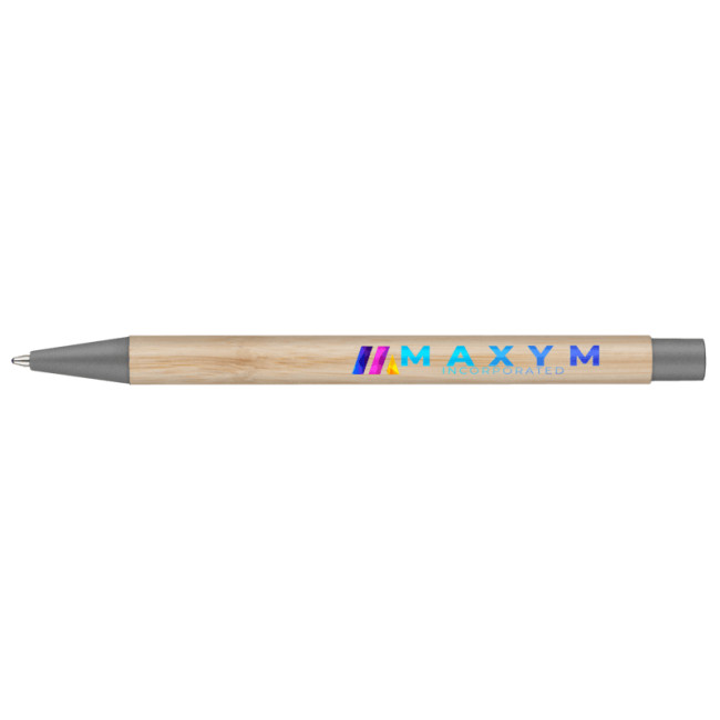 Branded Par Bamboo Ballpen with Sleeve