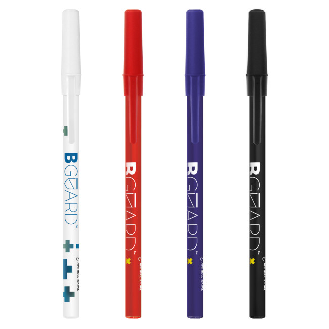 Custom Printed BIC Round Stic BGUARD Ballpen Screen Printing - Image 1