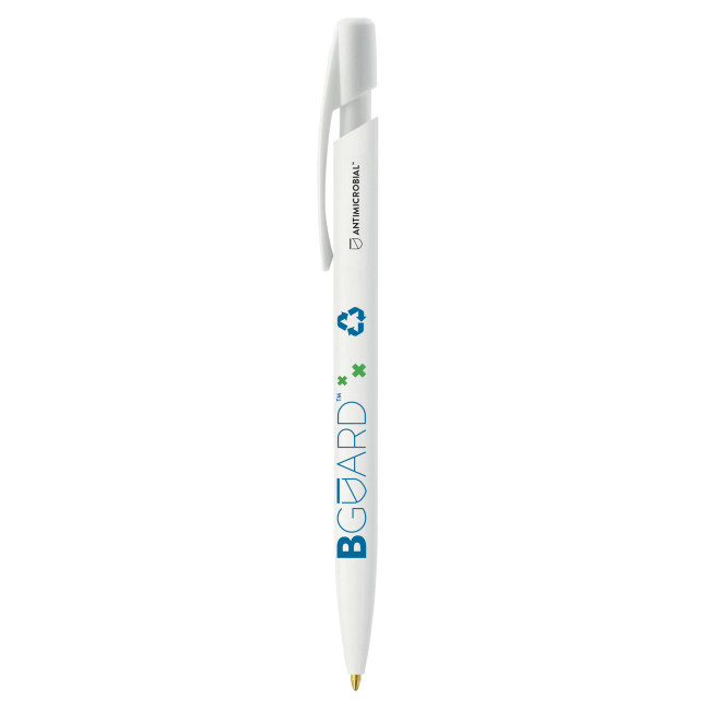 Branded BIC Media Clic BGUARD Antimicrobial Ecolutions Ballpen Antimicrobial logo Screen Printing - Image 2