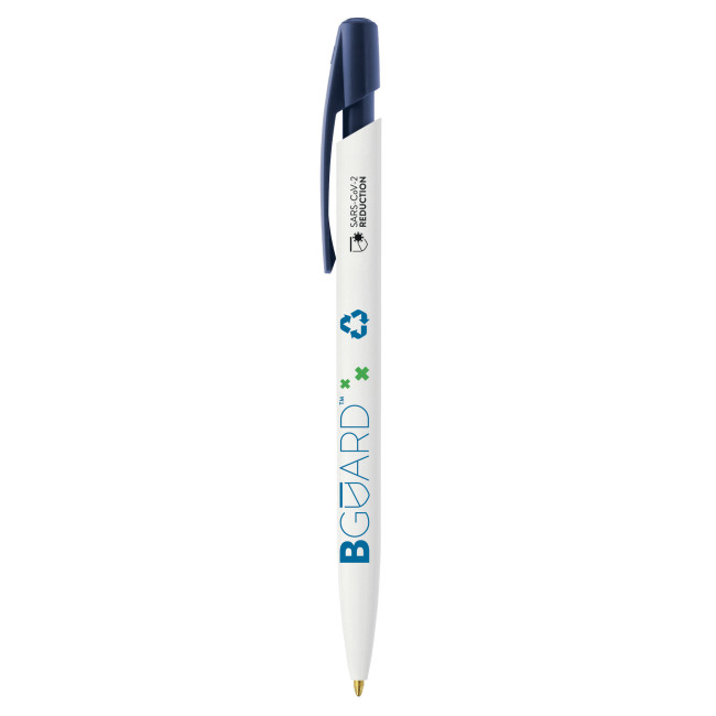 Branded BIC Media Clic BGUARD Antimicrobial Ecolutions Ballpen SARS-CoV-2 logo Screen Printing - Image 1