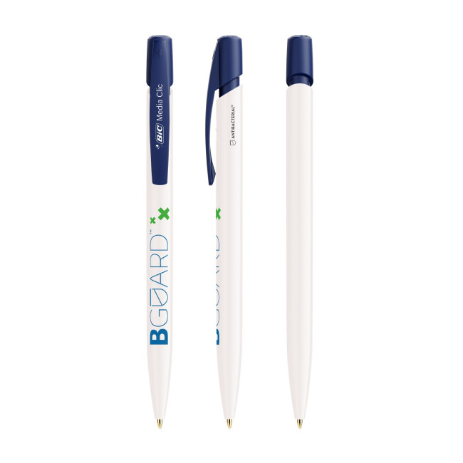 Branded BIC Media Clic BGUARD Antibacterial Ballpen Antibacterial logo Screen Printing - Image 3