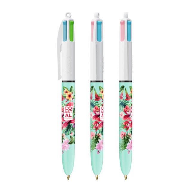 Custom Printed BIC 4 Colours Fashion Ballpen BritePix