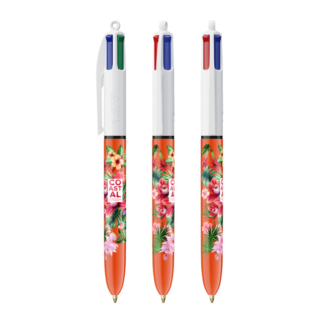 Custom Printed BIC 4 Colours Fine Ballpen BritePix