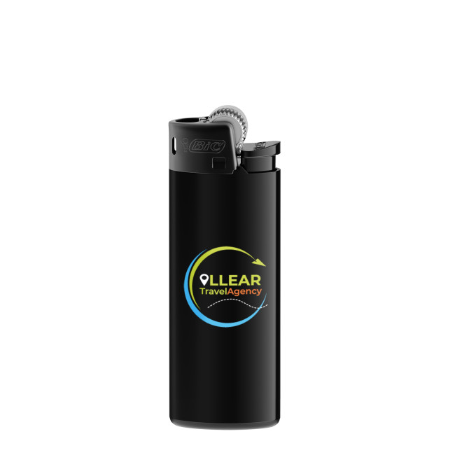 Custom Printed BIC J25 All Black Lighter Screen Printing