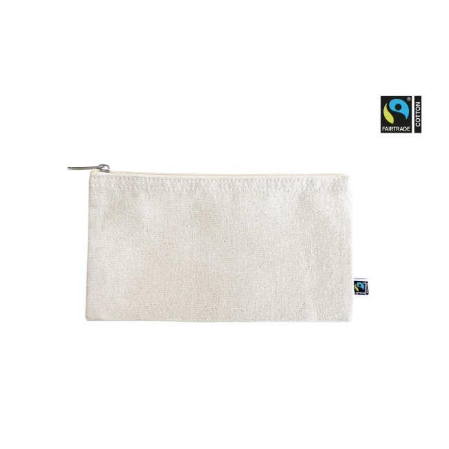 Custom Printed Futi Natural Fairtrade Canvas Printed Pencil Case