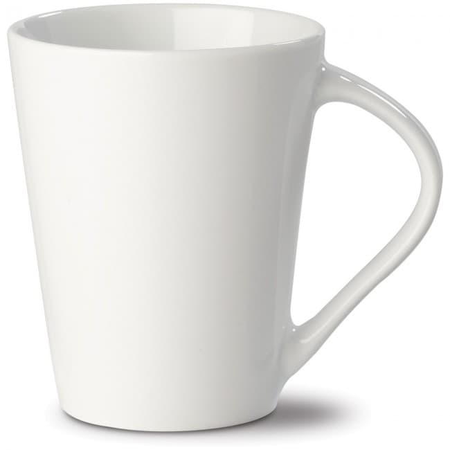 Custom Printed White 'Nice' cup, porcelain 250ml - Image 2