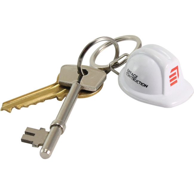 Custom Printed PVC Hard Hat Keyring