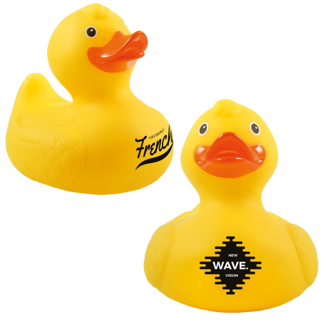 Custom Printed Squeaky Rubber Bath Duck