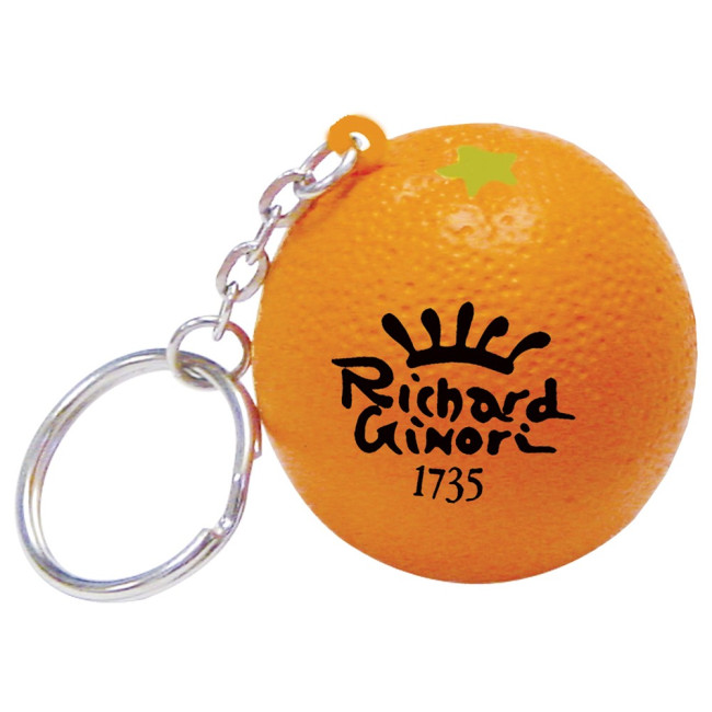 Custom Printed Stress Orange Keyring