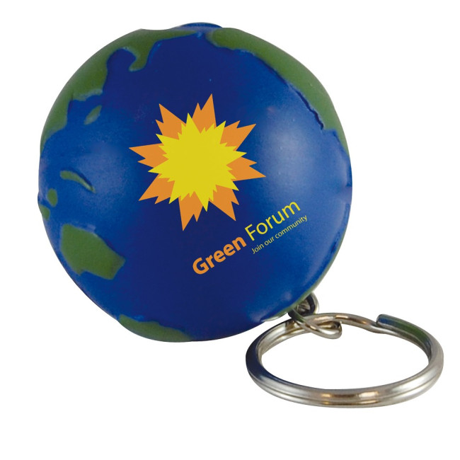 Custom Printed Stress Globe Keyring