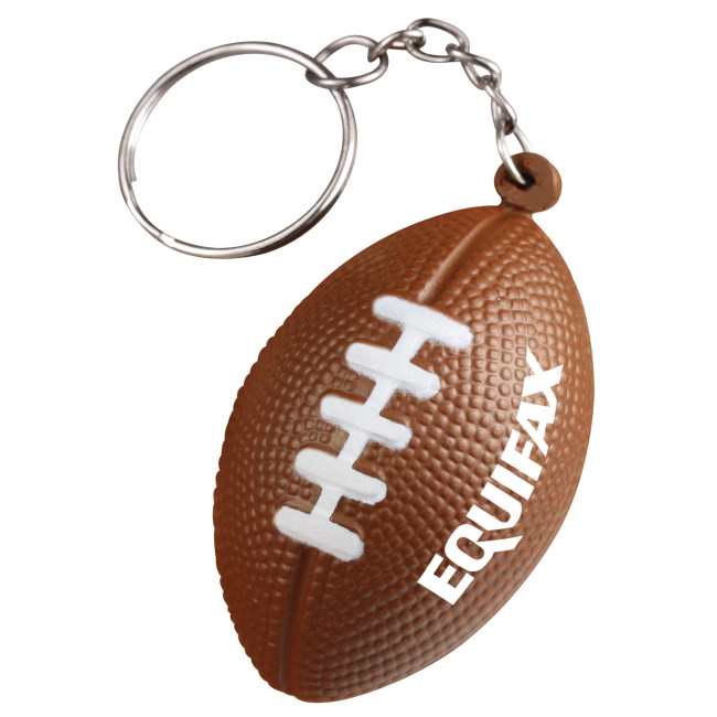 Custom Printed Stress American Football Keyring