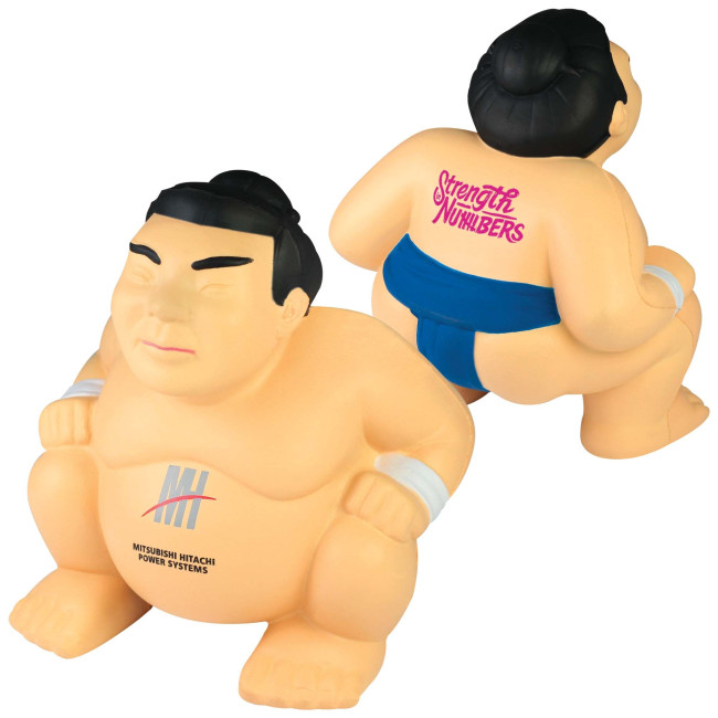 Custom Printed Stress Sumo Wrestler