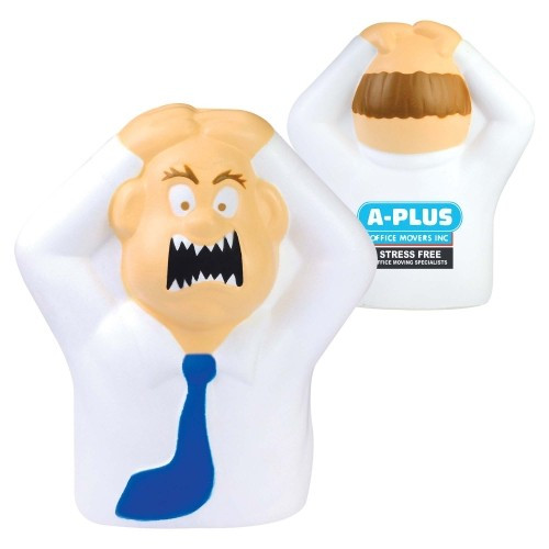 Custom Printed Stress Angry Man