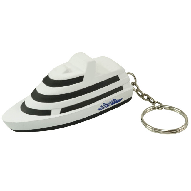 Custom Printed Stress Yacht Keyring