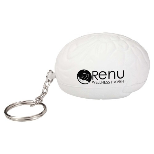 Custom Printed Stress Brain Keyring