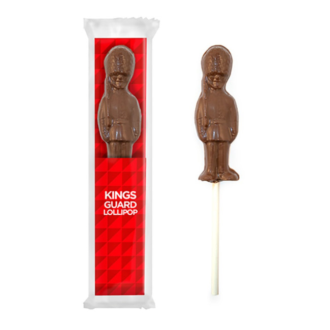 Branded King's Guard Milk Chocolate Lollipop