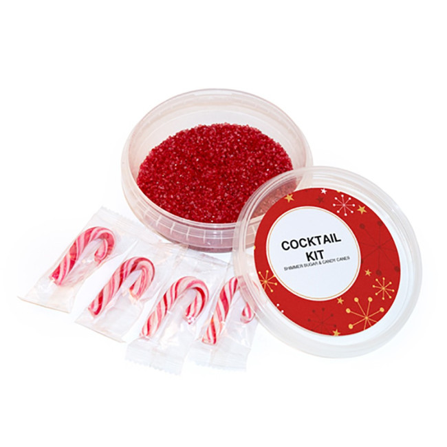 Custom Printed Candy Cane Cocktail Kit