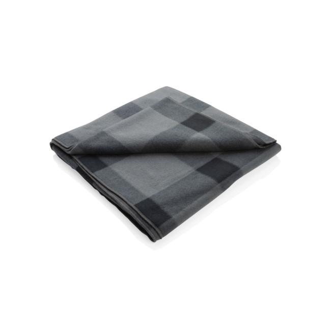 Custom Printed Soft Plaid Fleece Blanket