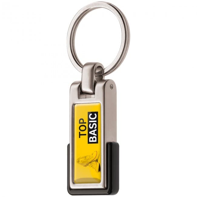 Custom Printed Metal keyring logotop - Image 1