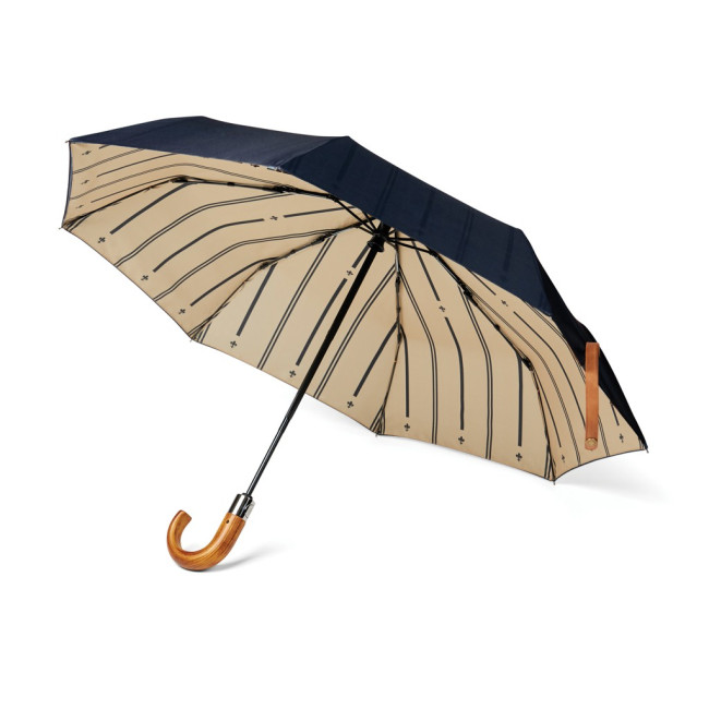 Custom Printed Bosler Recycled Pet Foldable Umbrella 21" - Image 3