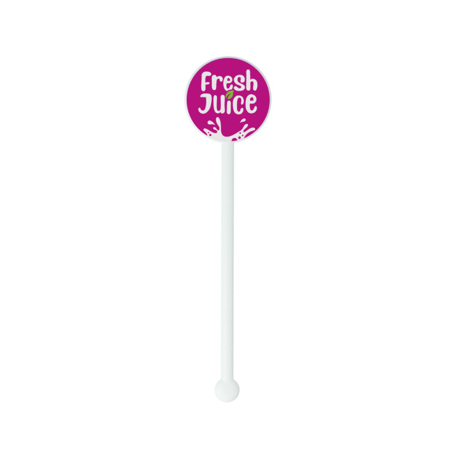 Custom Printed Eco Drink Stirrer Round