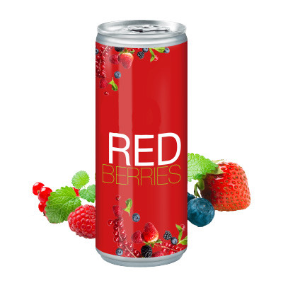 Custom Printed Iso Redberries 250ml