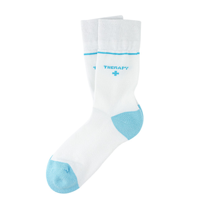 Custom Printed Premium Classic Crew Pressure Free Socks In Organic cotton. - Image 2