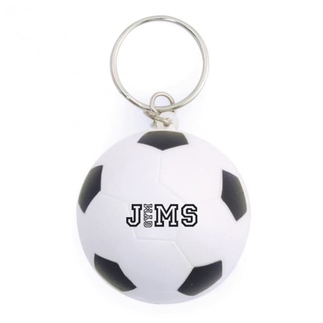 Custom Printed Stress Reliever Football Keyring