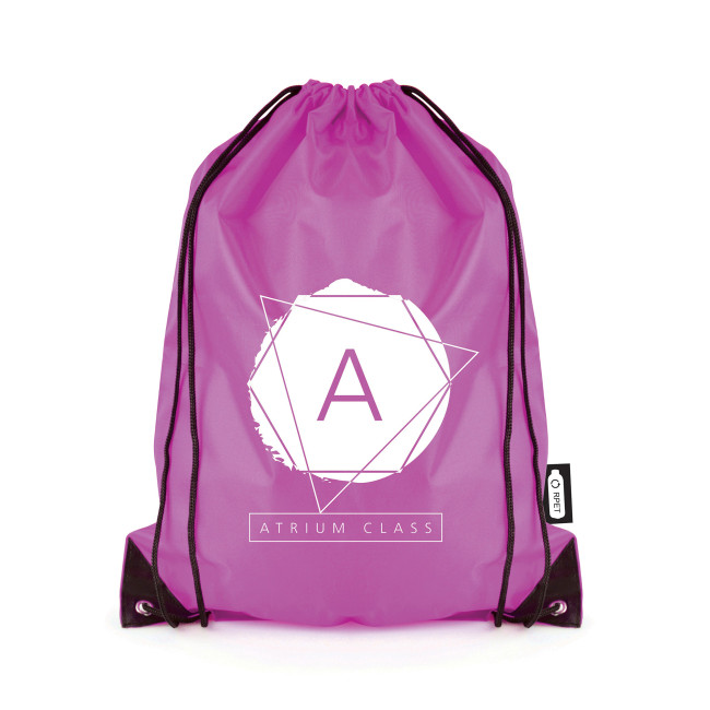 Custom Printed RPET Pegasus Drawstring Bag - Image 3