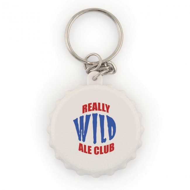 Custom Printed Bottle Lid Opener Keyring - Image 1