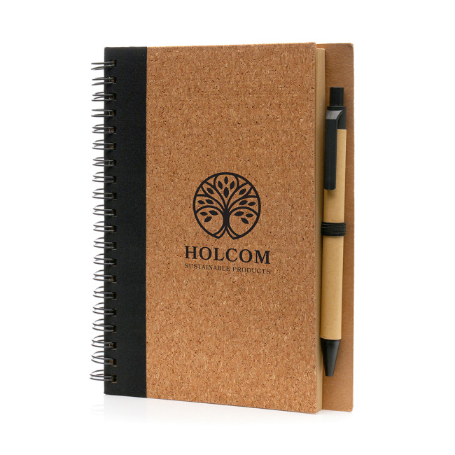 Custom Printed B6 Cork Notebook and Pen