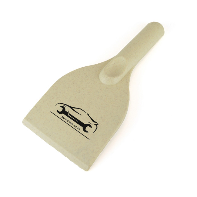 Branded Beckett Bamboo Ice Scraper