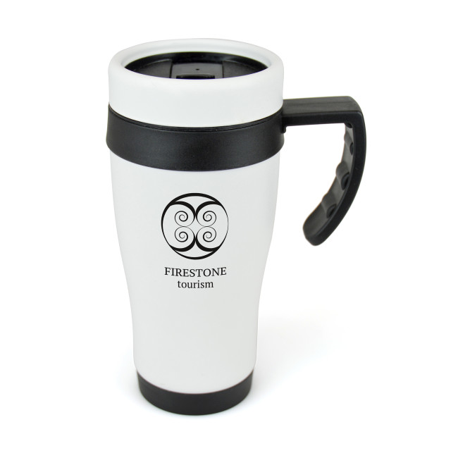 Custom Printed Oregon Blanc Travel Mug 400ml