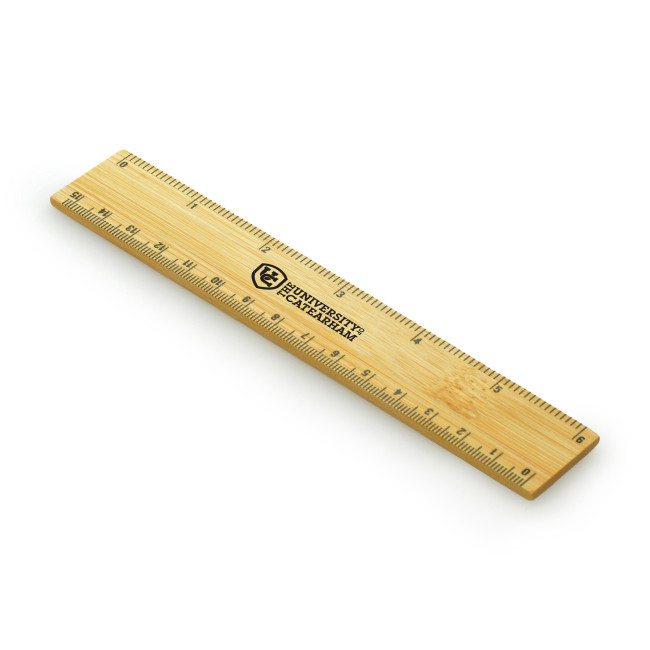 Branded Natural Bamboo Ruler