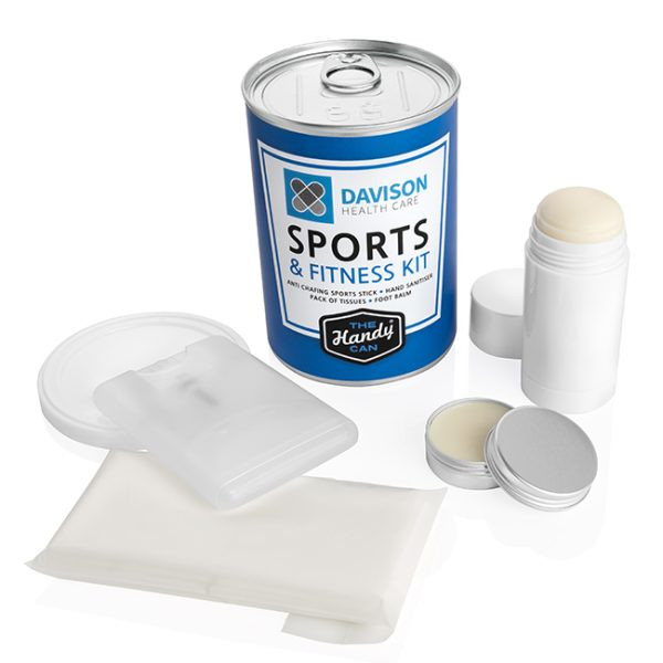 Custom Printed Sport and Fitness Handy Can Kit