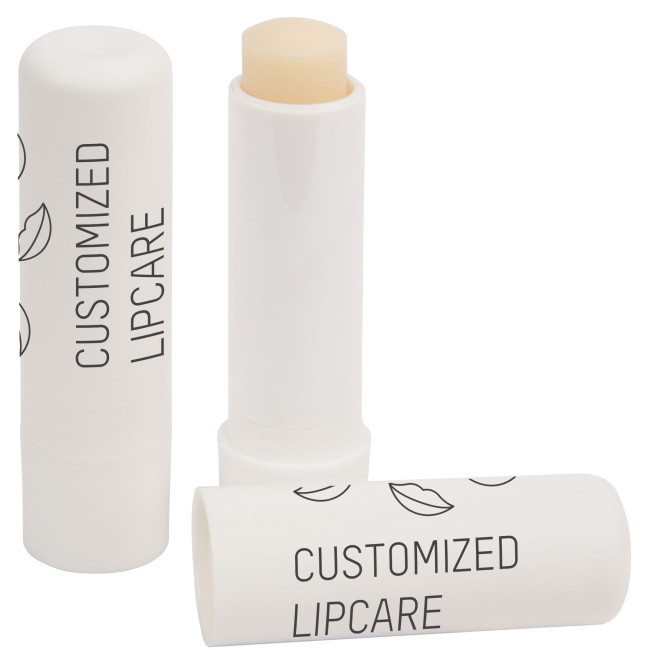 Custom Printed Lip Balm Stick in a Recycled Container UK Printed