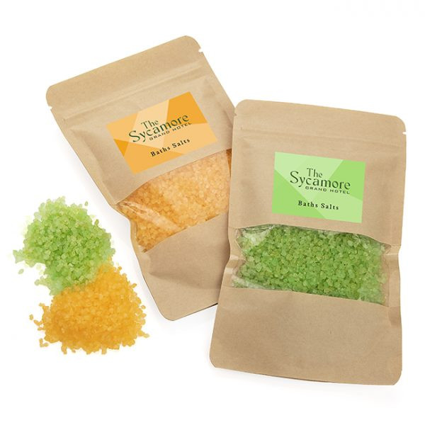 Custom Printed Fragranced Bath Salts in a Pouch 175g