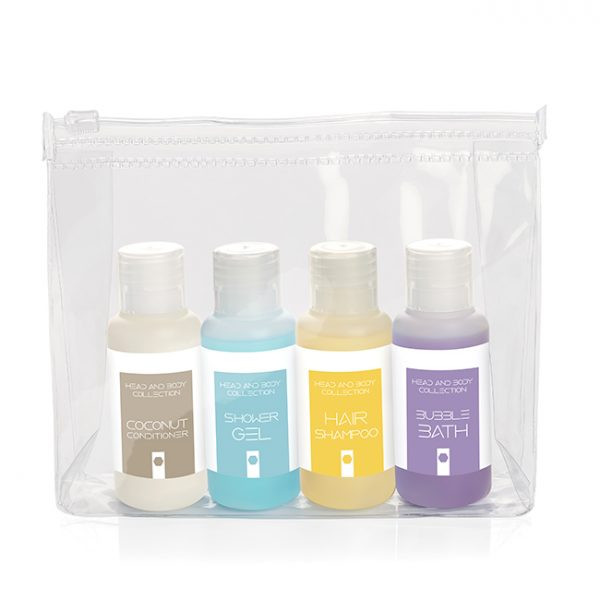 Custom Printed Weekend Travel Toiletry Set in a Bag