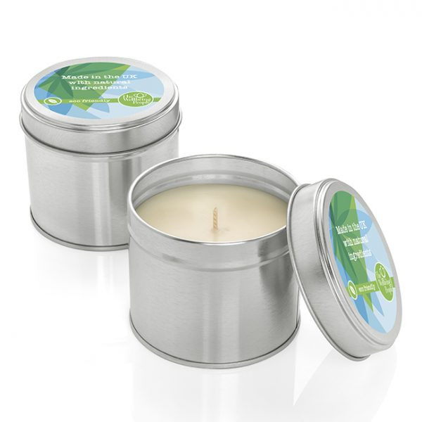 Custom Printed Natural Wax Candle in a Tin 135g