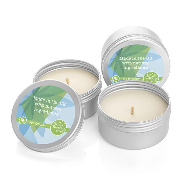 Custom Printed Natural Wax Candle in a Tin 100g