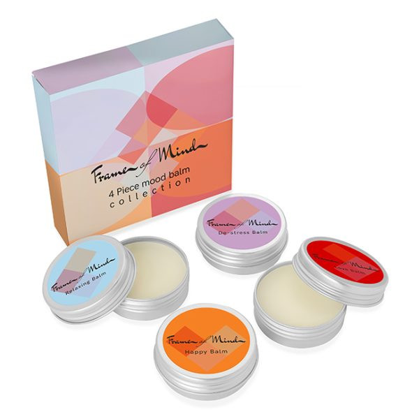 Branded 4 piece Mood Balm Collection in a Printed Box