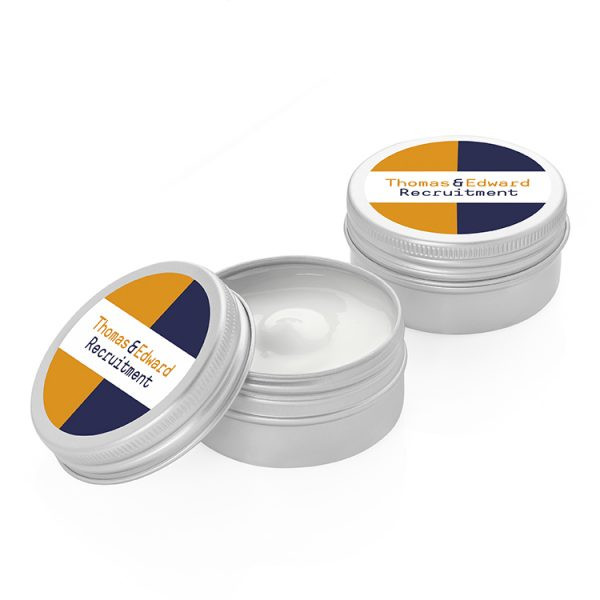 Custom Printed Aloe Vera Hand Cream in an Aluminium Tin 30ml