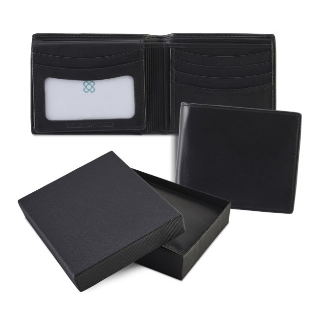 Custom Printed SandRingham Nappa Leather Deluxe Billfold Wallet