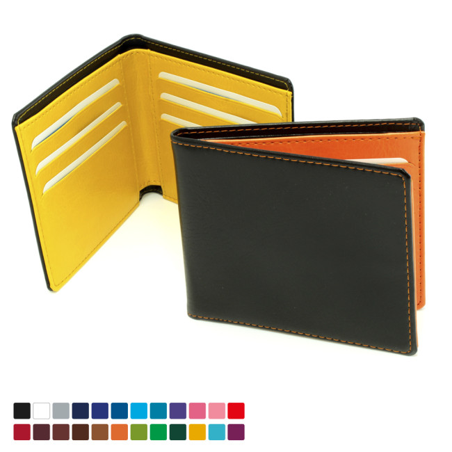 Custom Printed Billfold Wallet In Belluno Vegan PU