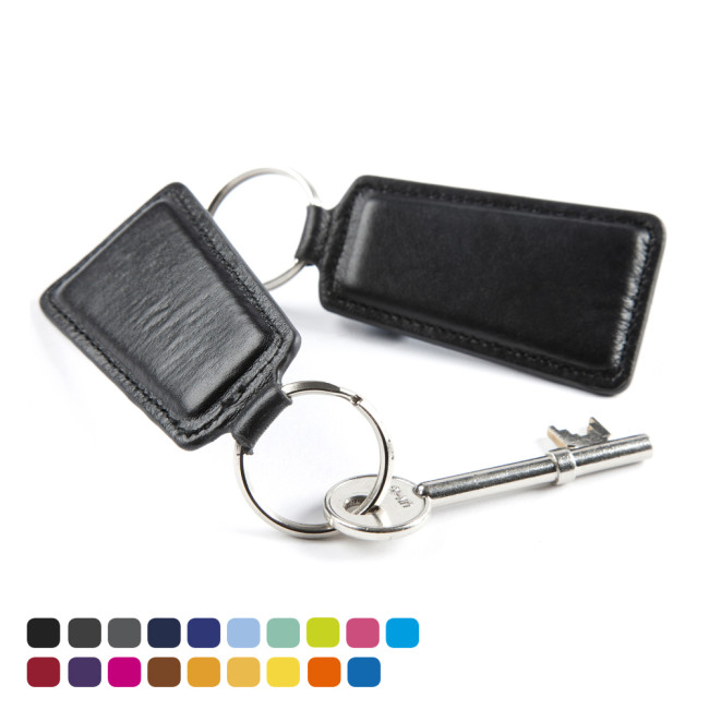 Custom Printed Trapeze Key Fob In Soft Touch Vegan Torino PU - Image 2