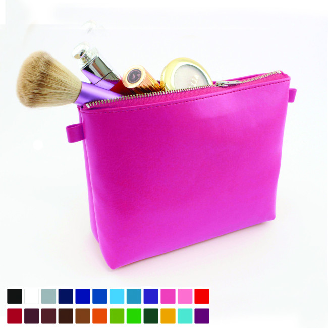 Custom Printed Toiletry or Accessory Case In Belluno Vegan PU - Image 2