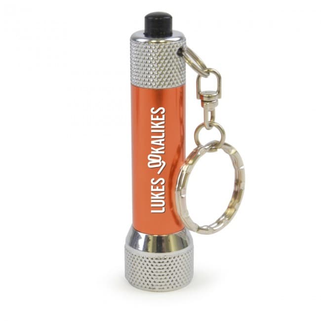 Branded LED Metal Torch Keyring - Image 8