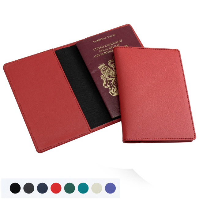 Custom Printed Recycled ELeather Passport Wallet - Image 2